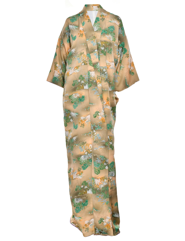 Floral Print Full Length Kimono - XL