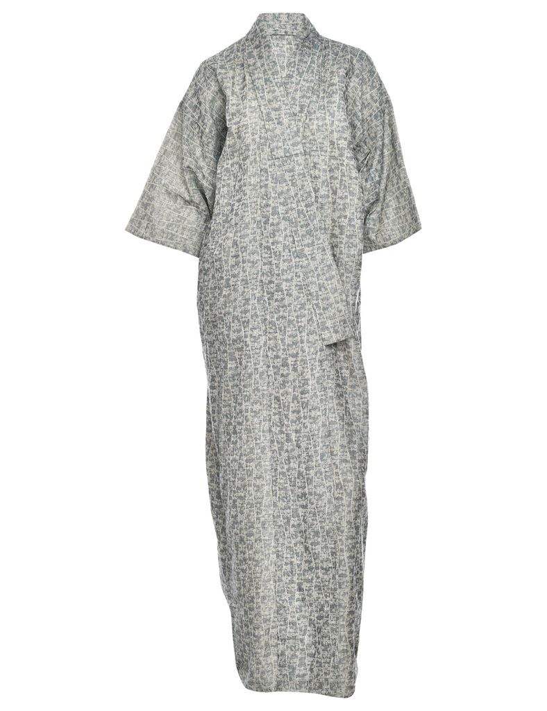 Floral Print Full Length Kimono - L