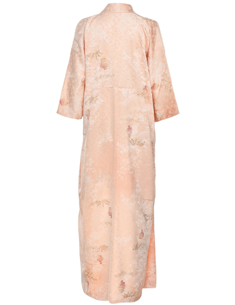 Floral Print Full Length Kimono - L