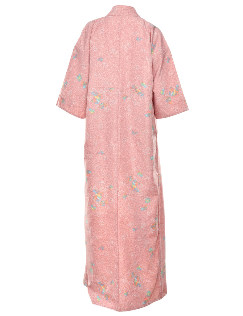 Floral Print Full Length Kimono - XL