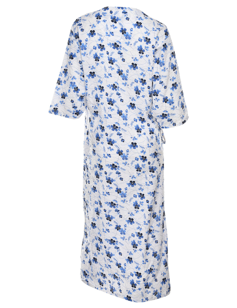 Floral Print Full Length Kimono - M