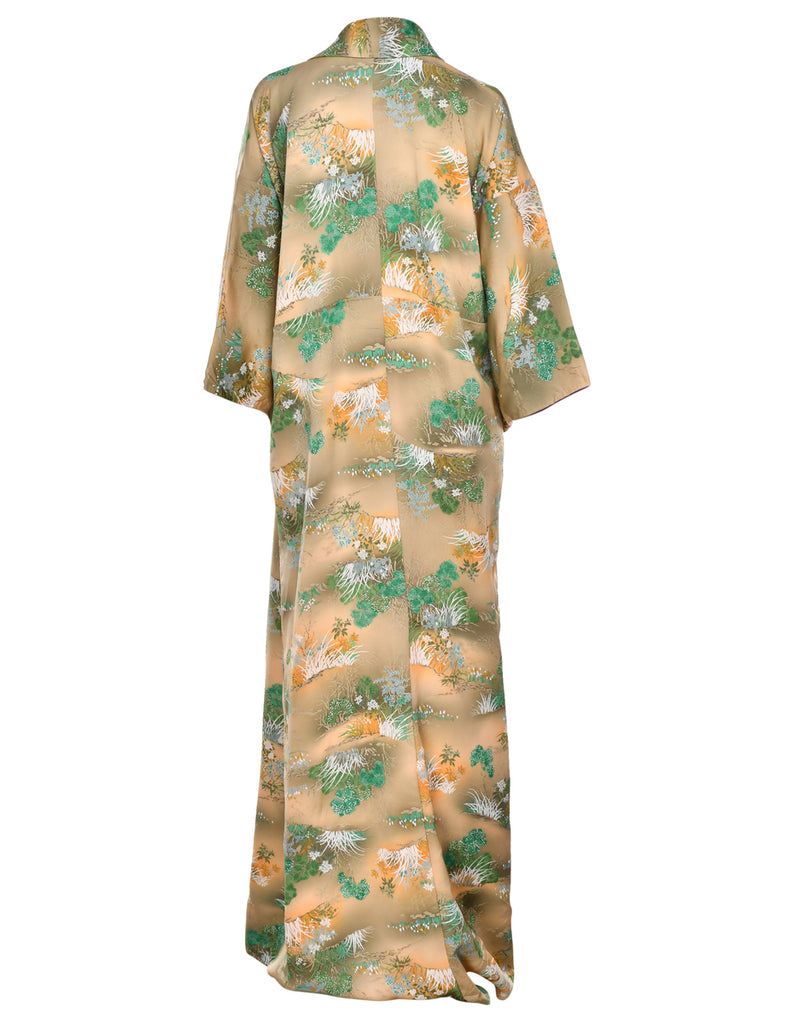Floral Print Full Length Kimono - XL