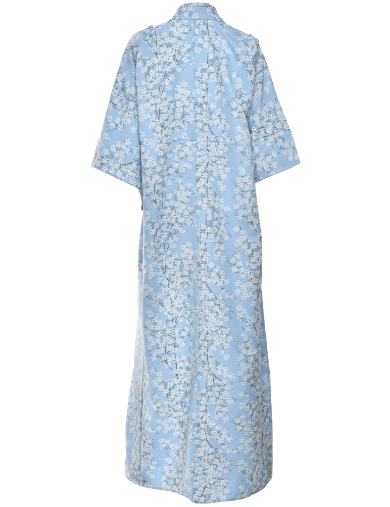 Floral Print Full Length Kimono - XL