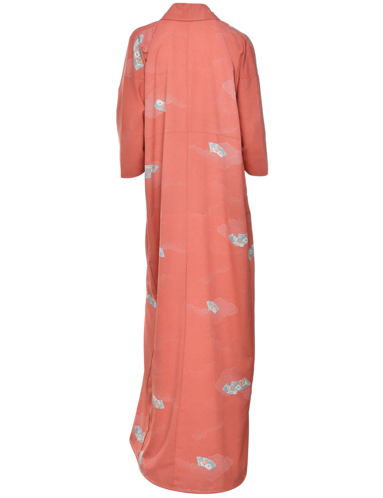 Floral Print Full Length Kimono - XL