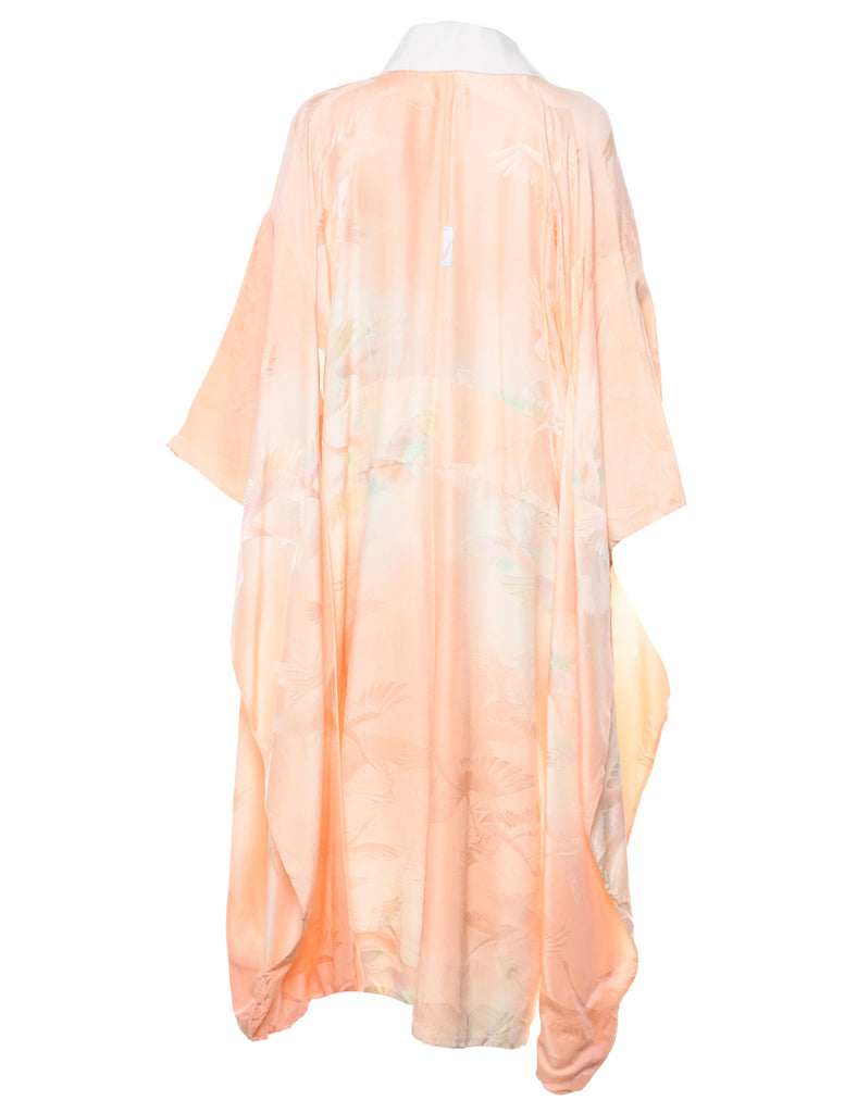 Floral Print Full Length Kimono - XL