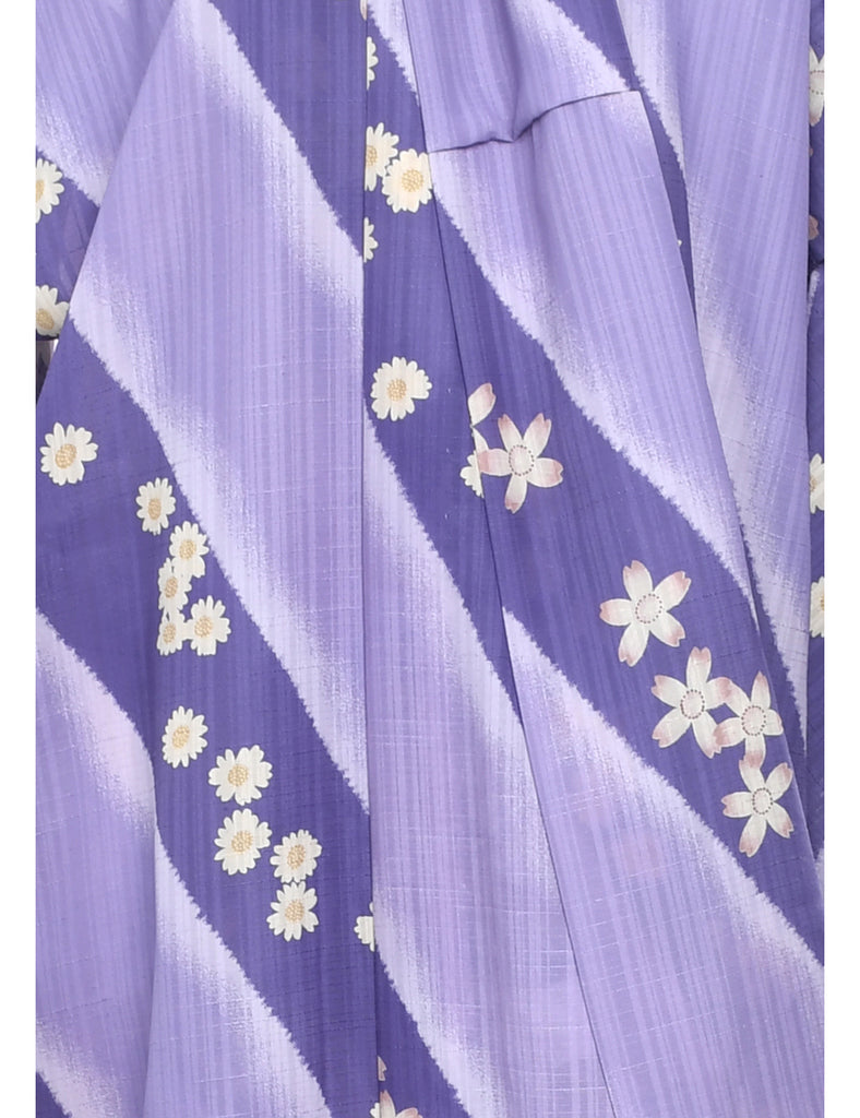 Floral Print Full Length Kimono - XL