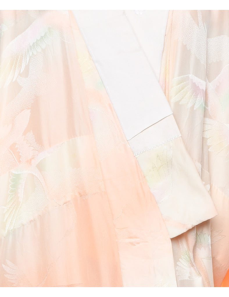 Floral Print Full Length Kimono - XL