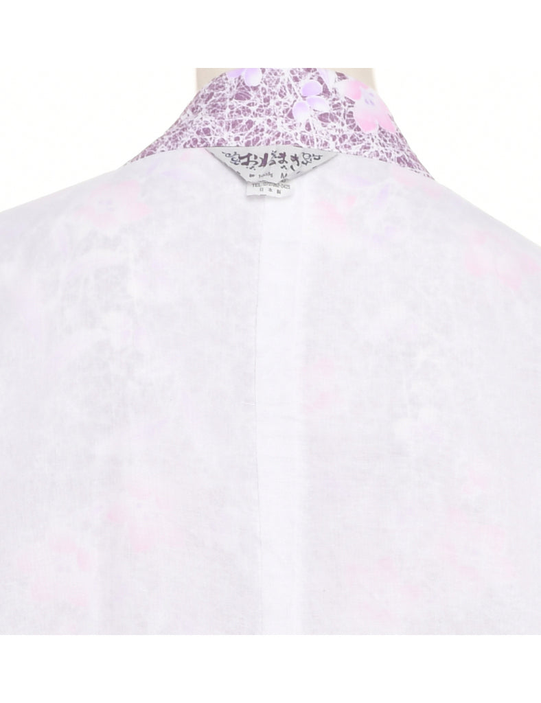 Floral Print Full Length Kimono - M