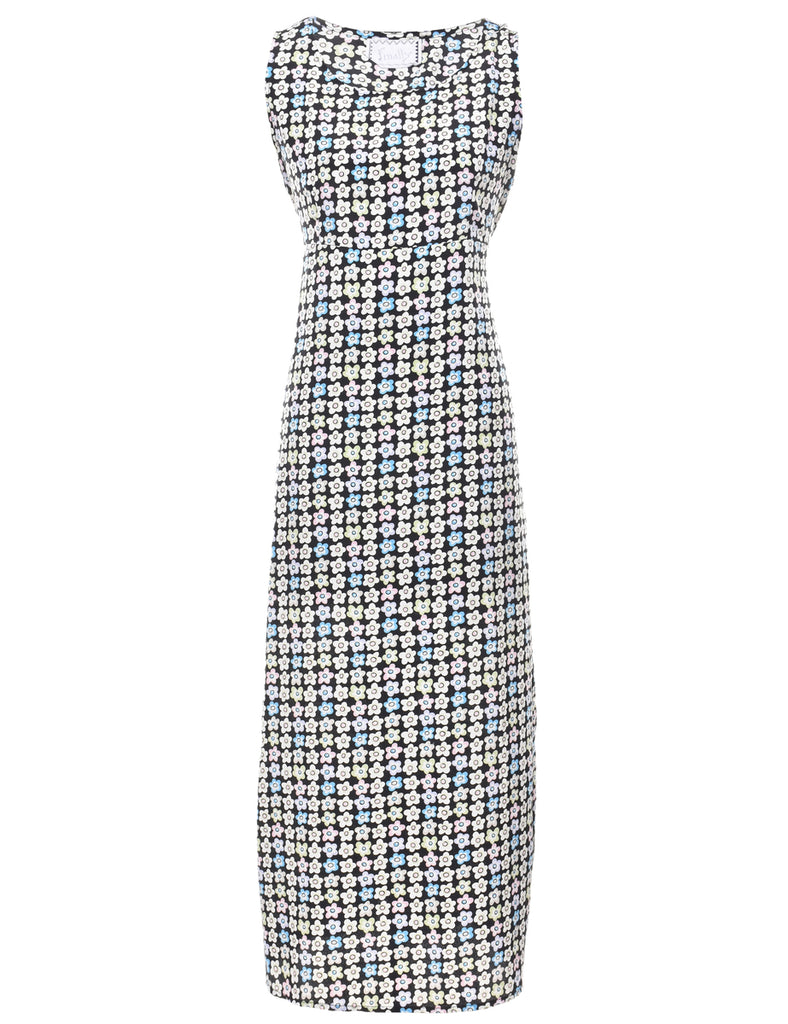 Floral Print Maxi Dress - M