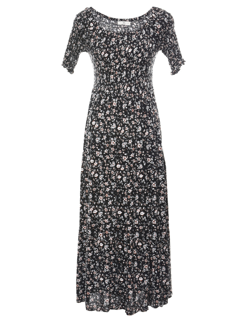 Floral Print Maxi Dress - XS