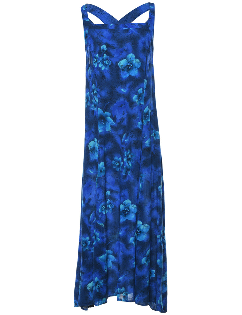 Floral Print Maxi Dress - XL