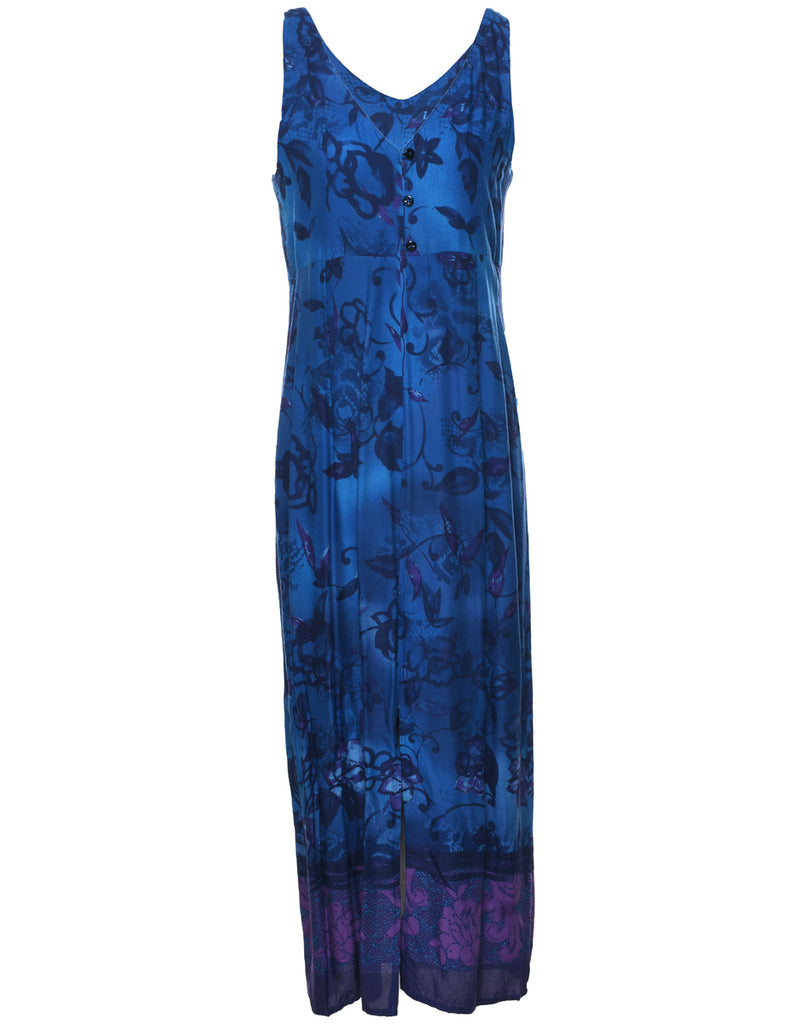 Floral Print Maxi Dress - M