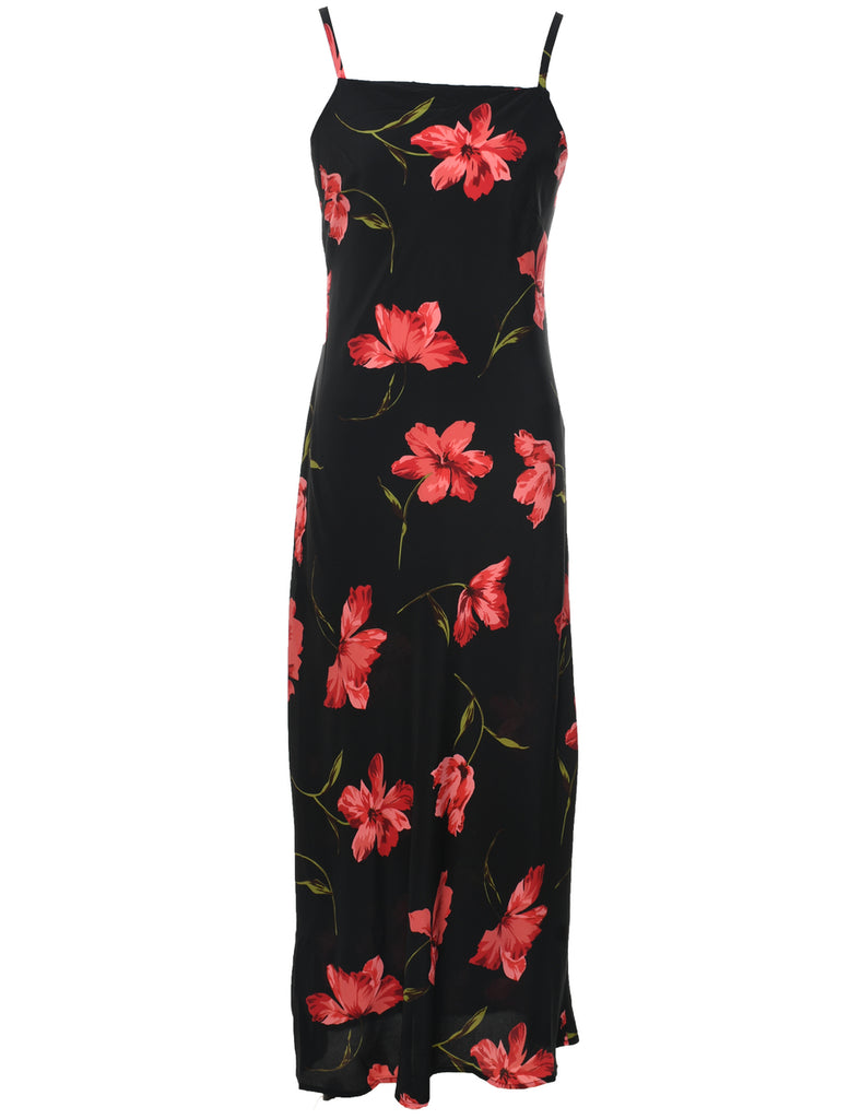 Floral Print Maxi Dress - M