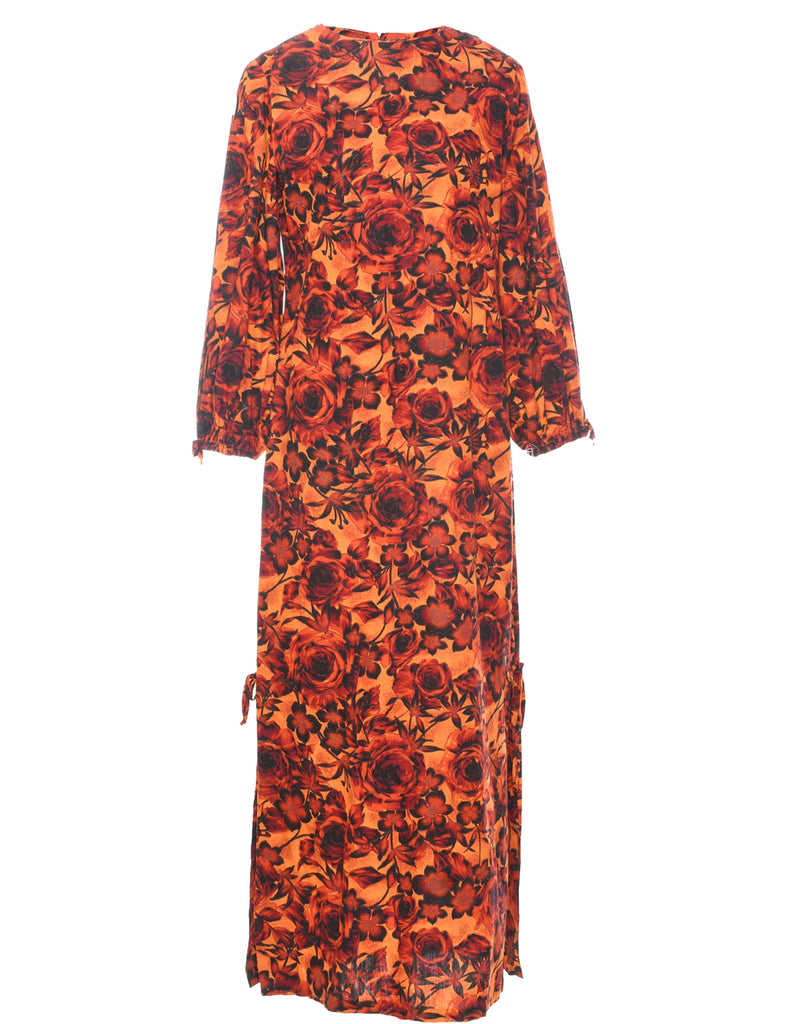 Floral Print Maxi Dress - M