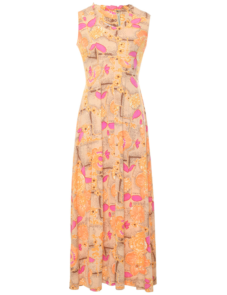 Floral Print Maxi Dress - S