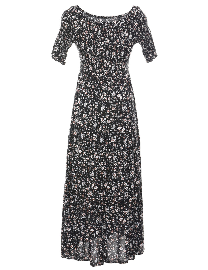 Floral Print Maxi Dress - XS