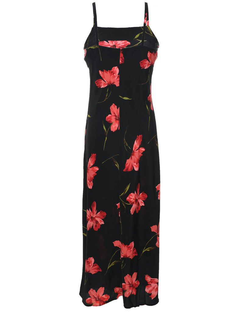 Floral Print Maxi Dress - M
