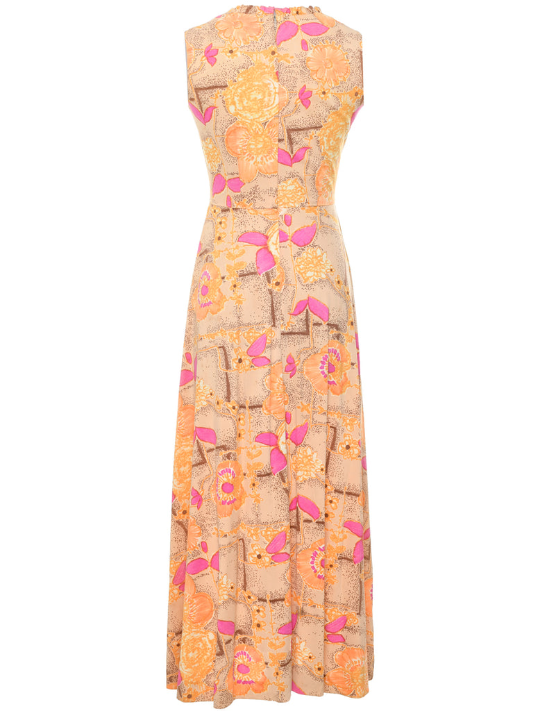 Floral Print Maxi Dress - S