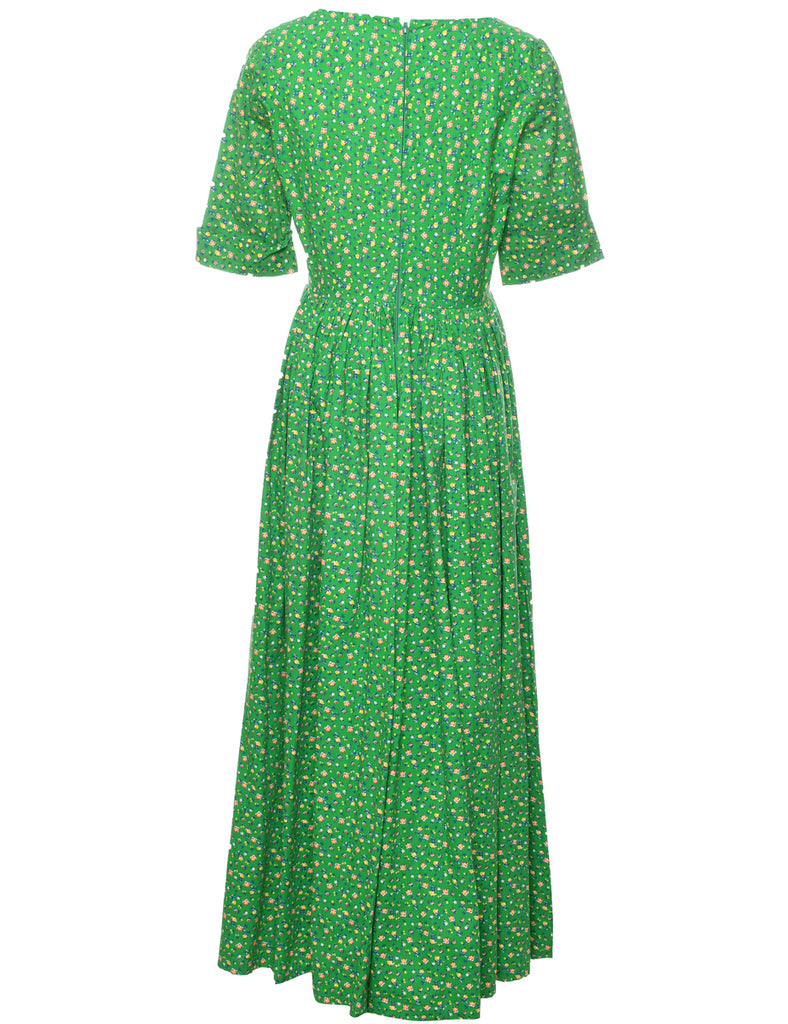 Floral Print Maxi Dress - M