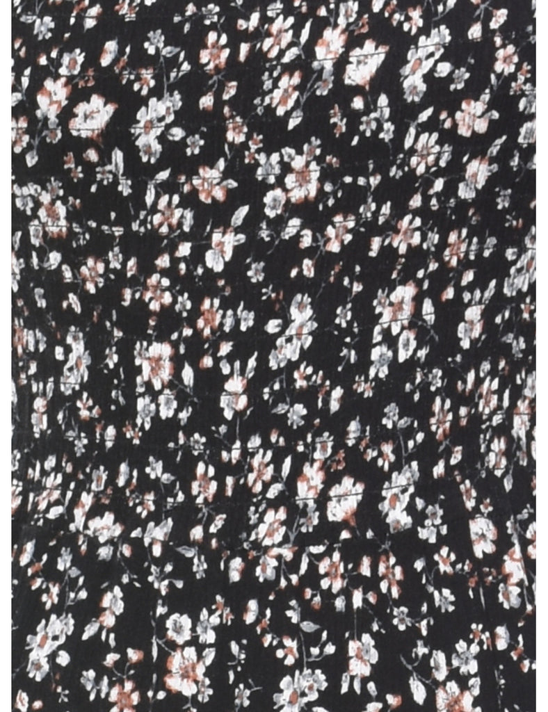 Floral Print Maxi Dress - XS
