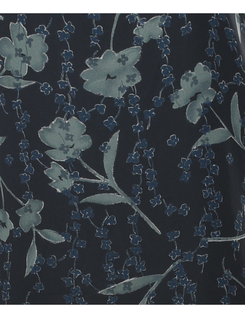 Floral Print Maxi Dress - L