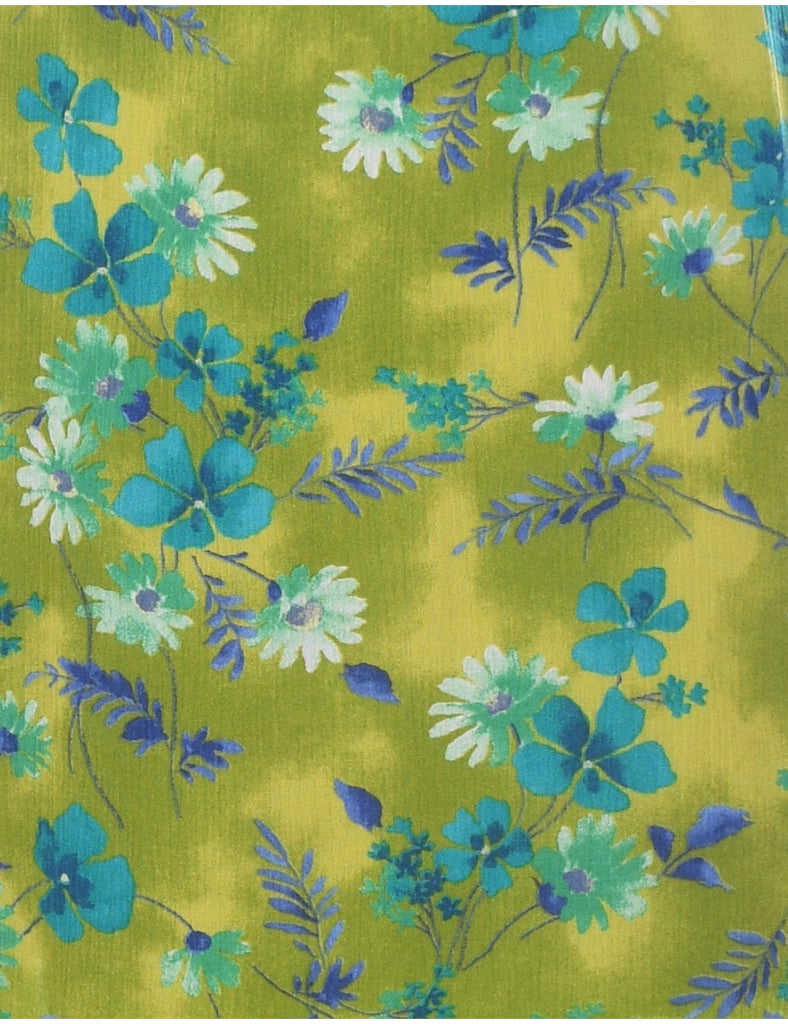 Floral Print Maxi Dress - XL