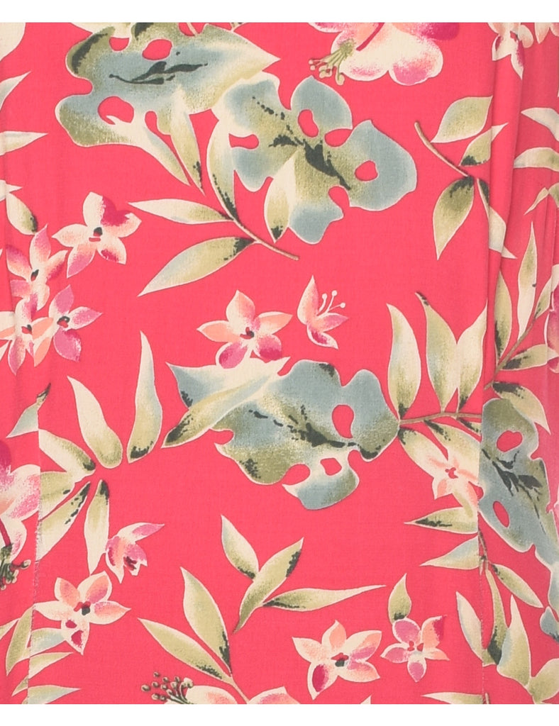 Floral Print Maxi Dress - XL