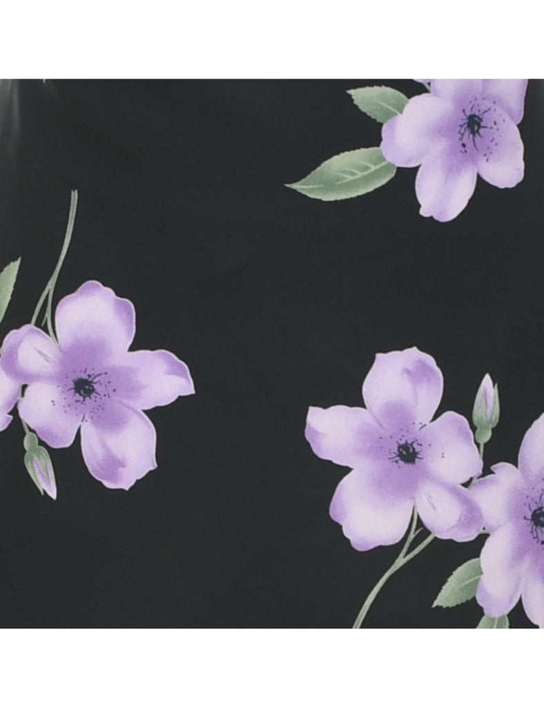 Floral Print Maxi Dress - XS