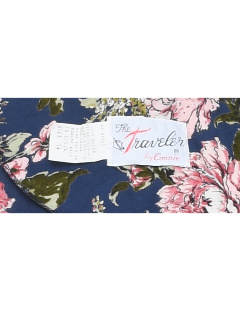 Floral Print Maxi Dress - L