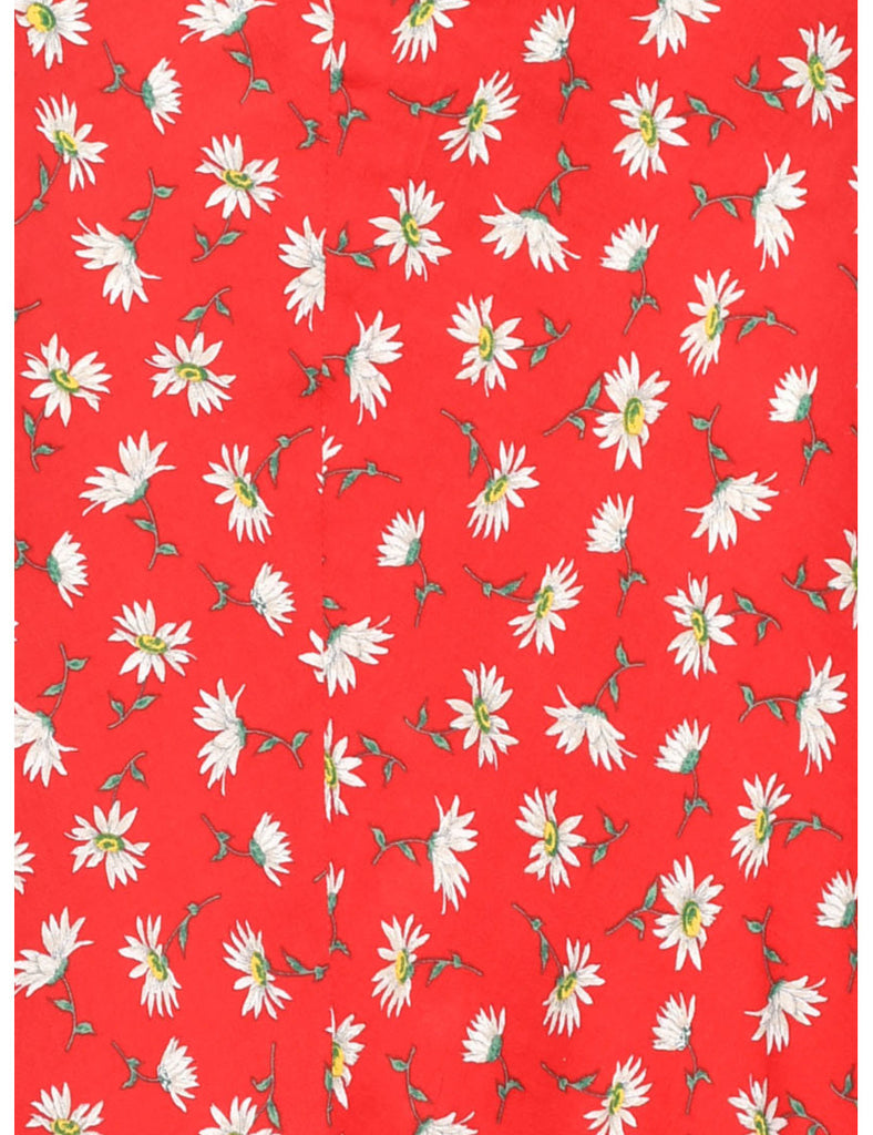 Floral Print Maxi Skirt - M