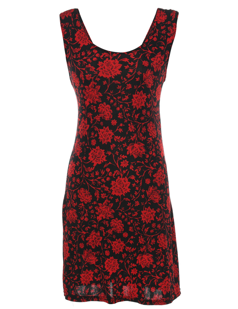Floral Print Mini Dress - S