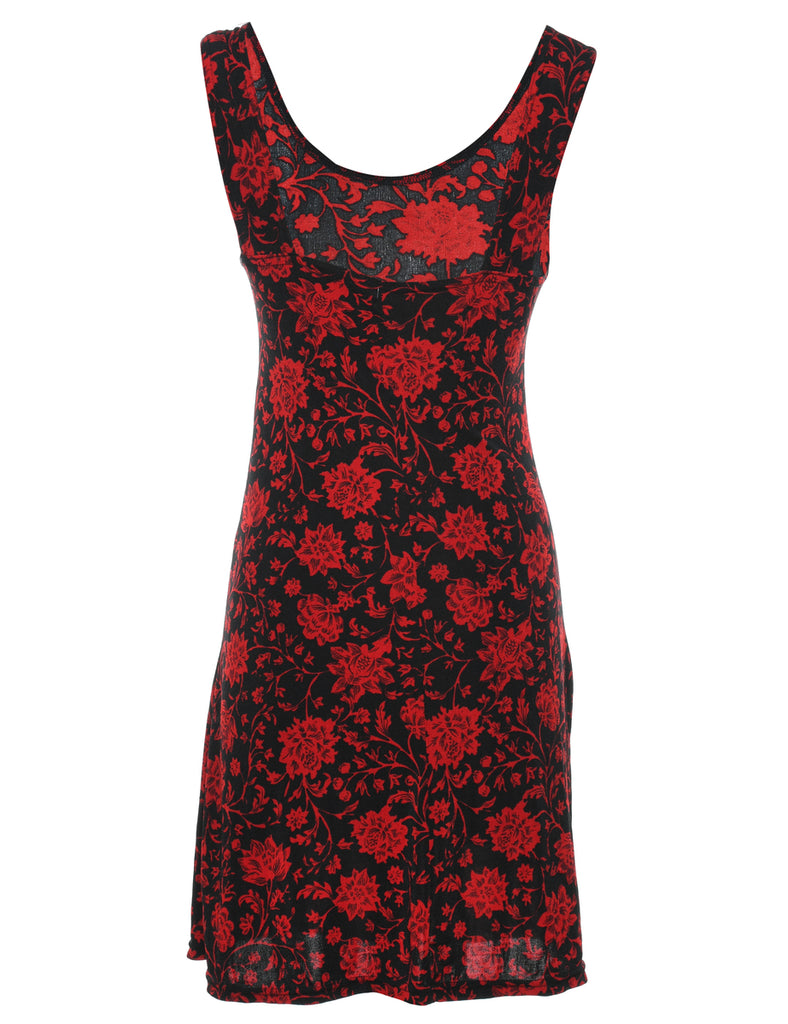 Floral Print Mini Dress - S