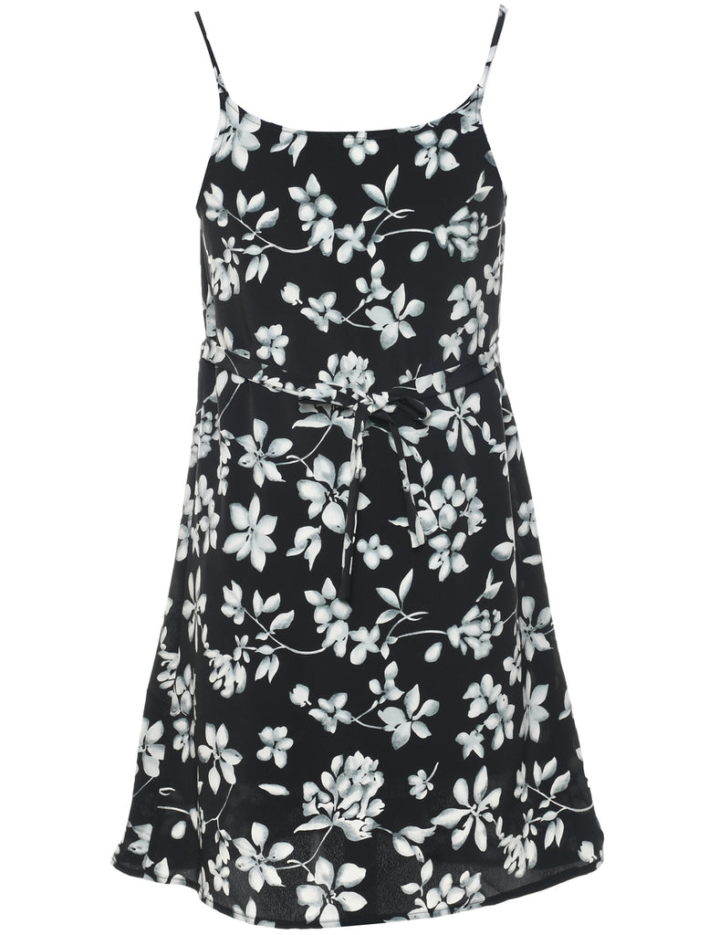 Floral Print Mini Dress - S