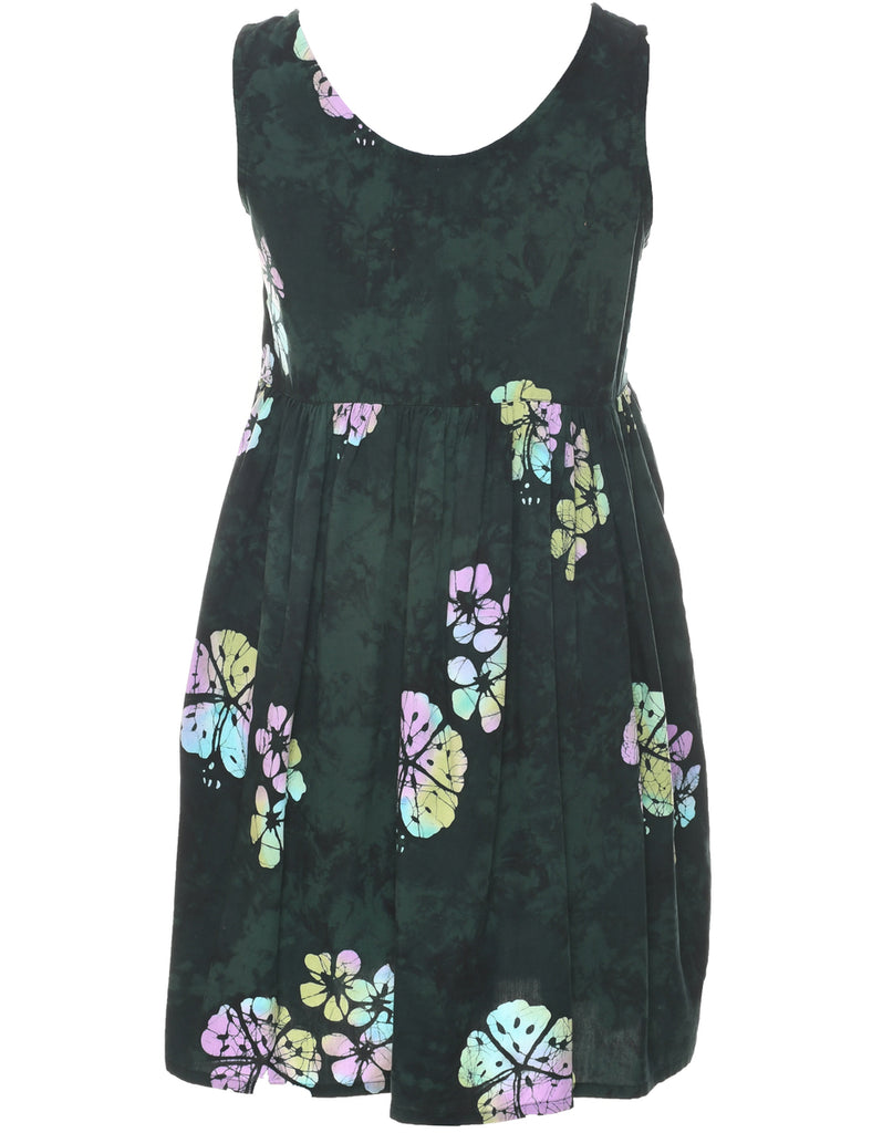 Floral Print Mini Dress - S