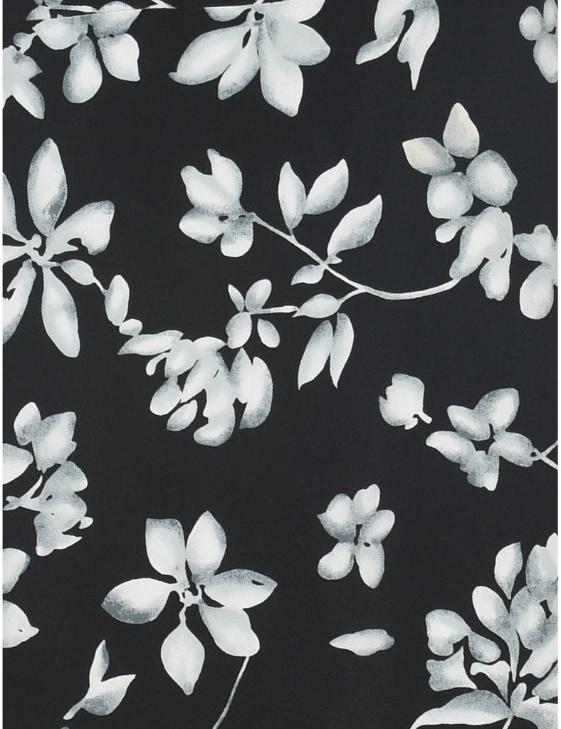 Floral Print Mini Dress - S