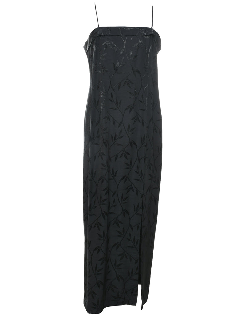 Floral Print Prom Dress - L