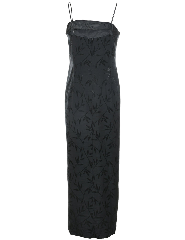 Floral Print Prom Dress - L