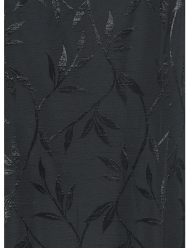 Floral Print Prom Dress - L