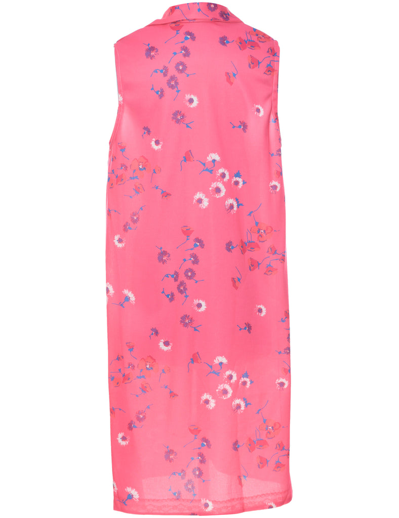 Floral Print Shift Dress - XXL
