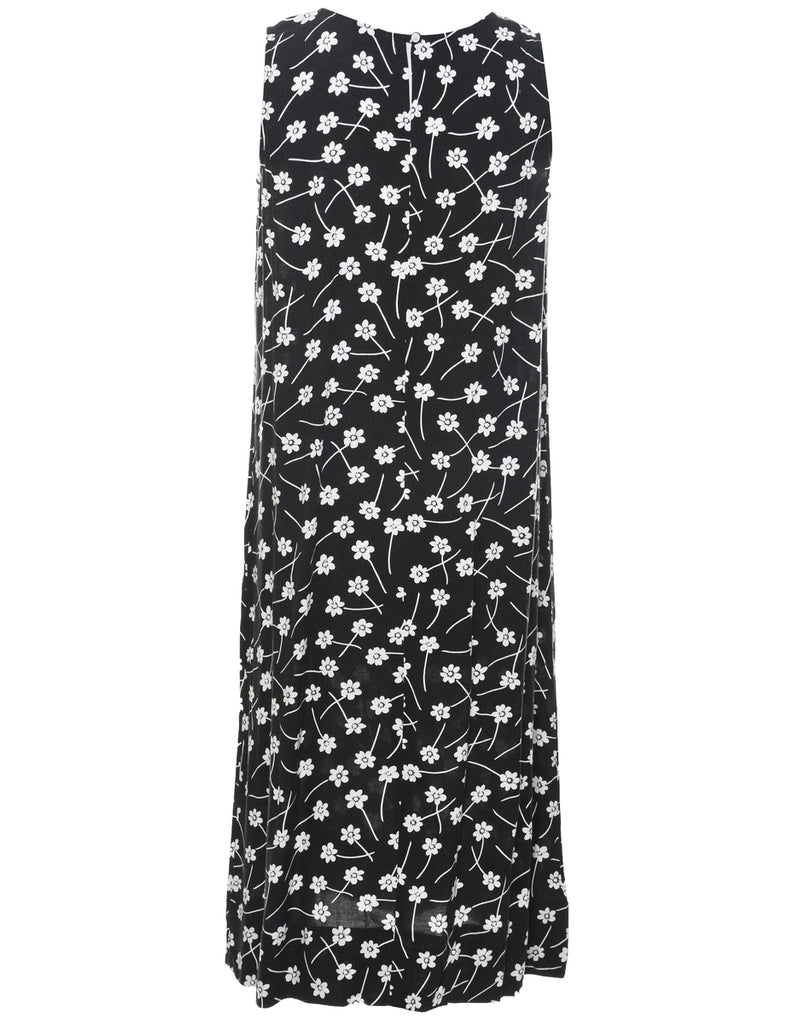 Floral Print Shift Dress - M