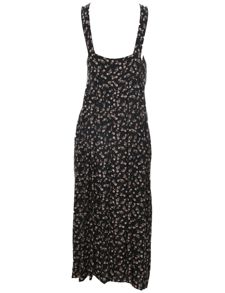 Floral Print Shift Dress - L