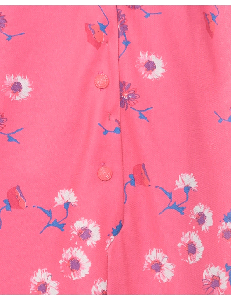 Floral Print Shift Dress - XXL