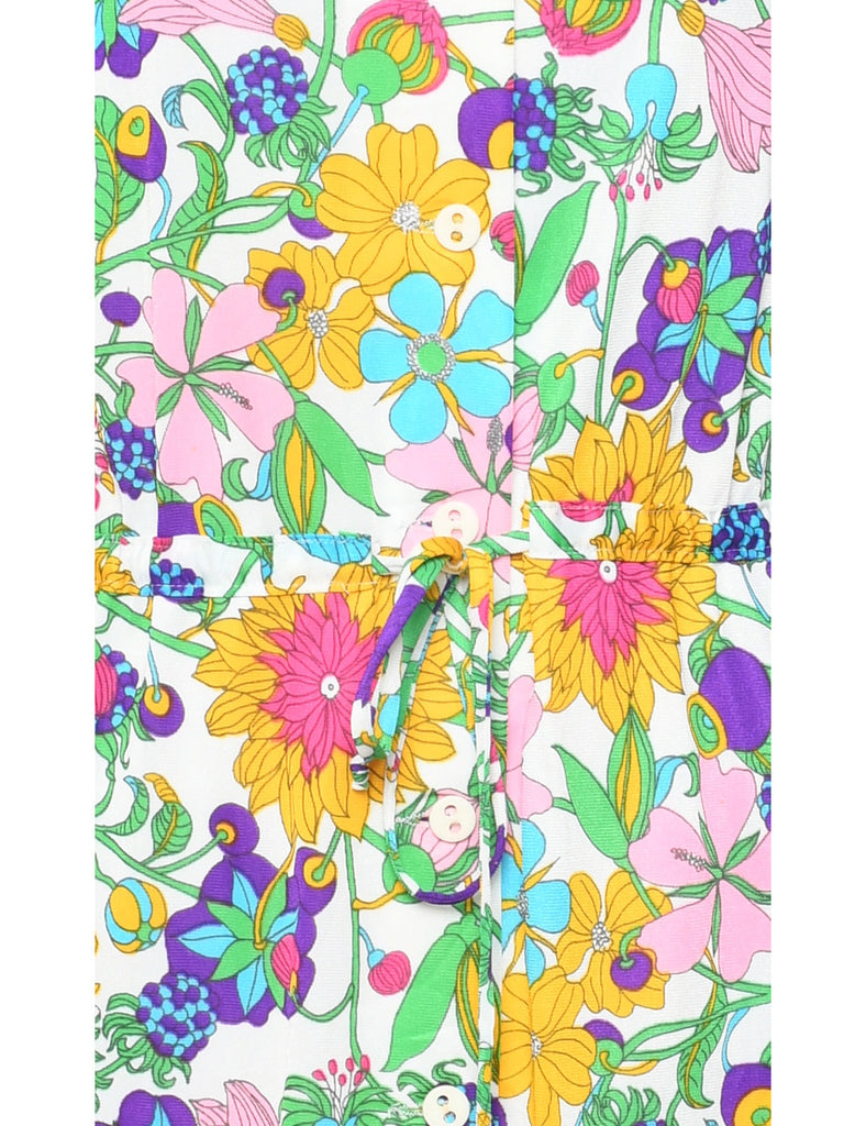 Floral Print Shift Dress - S