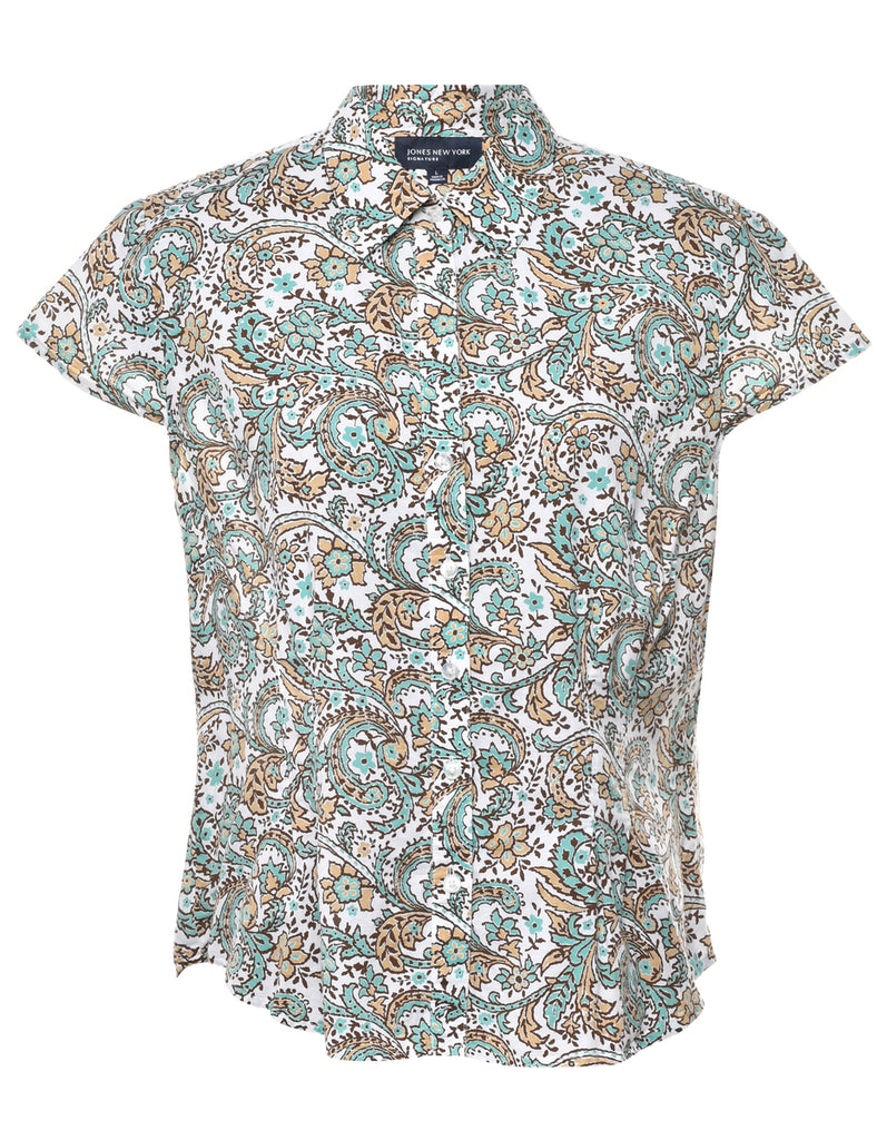 Floral Print Shirt - L