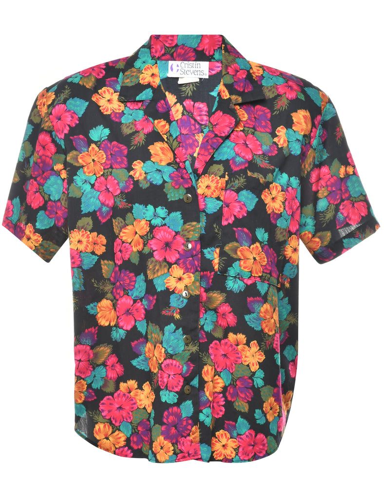 Floral Print Shirt - M