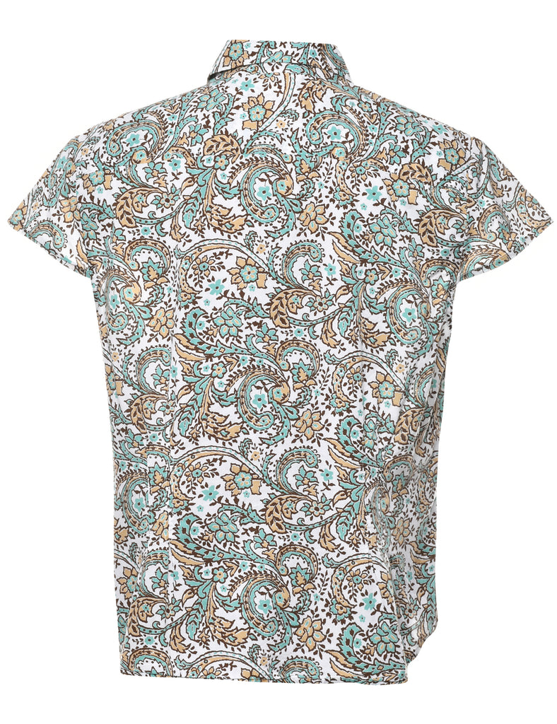 Floral Print Shirt - L