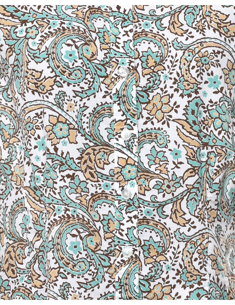 Floral Print Shirt - L