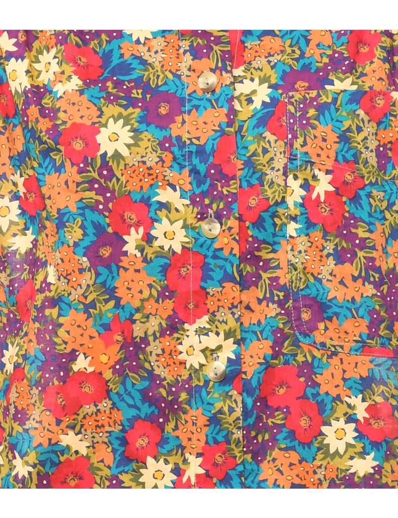 Floral Print Shirt - S