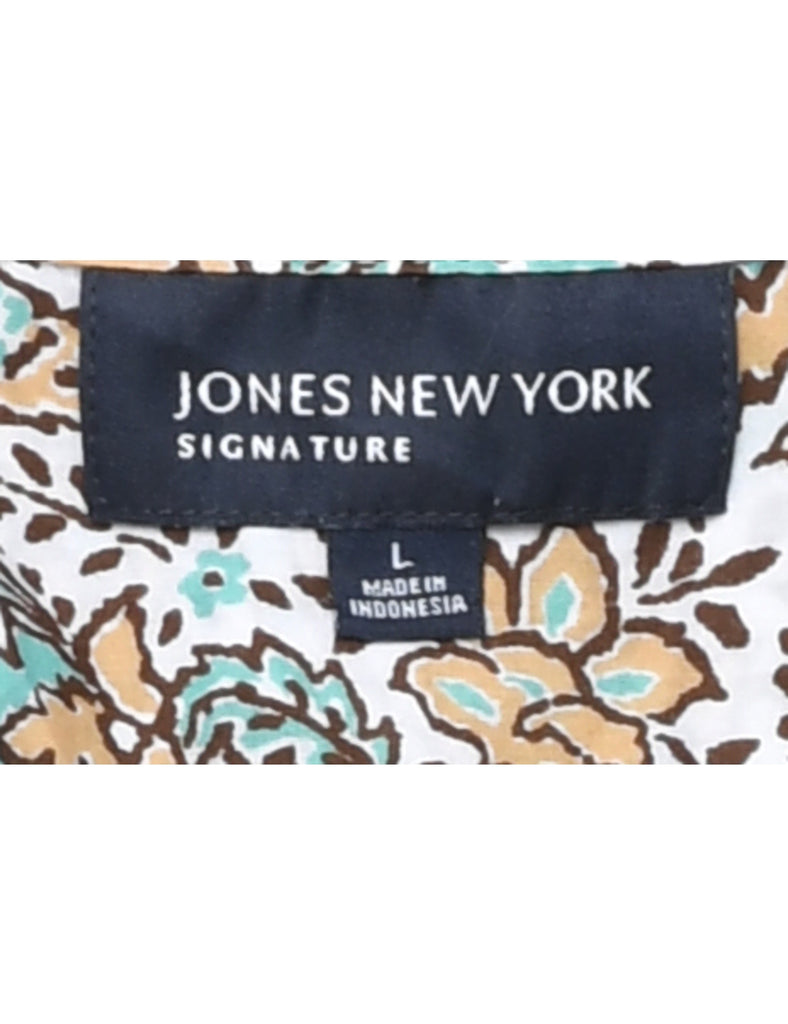 Floral Print Shirt - L