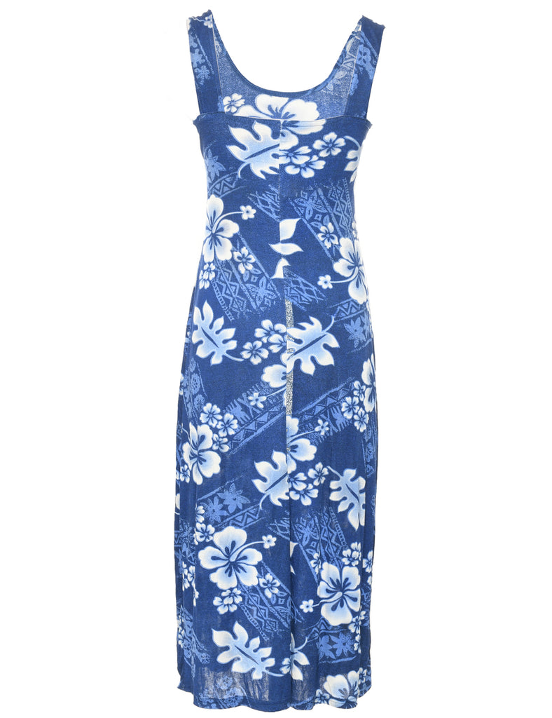 Floral Print Sleeveless Dress - XS